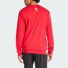Adidas FW23 Chinese New Year Dragon Series Manchester United Traditional Paper-Cut Football Logo Crew Neck Sweatshirt Men Sweatshirt Red IW9306