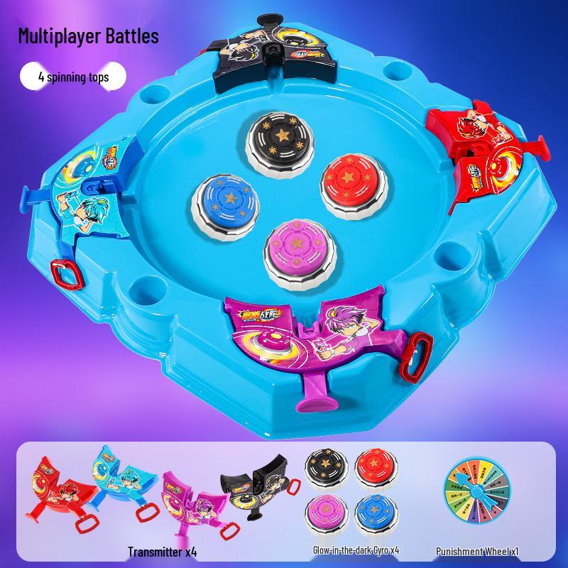 Светящийся набор для битвы гироскопов из сплава для детей