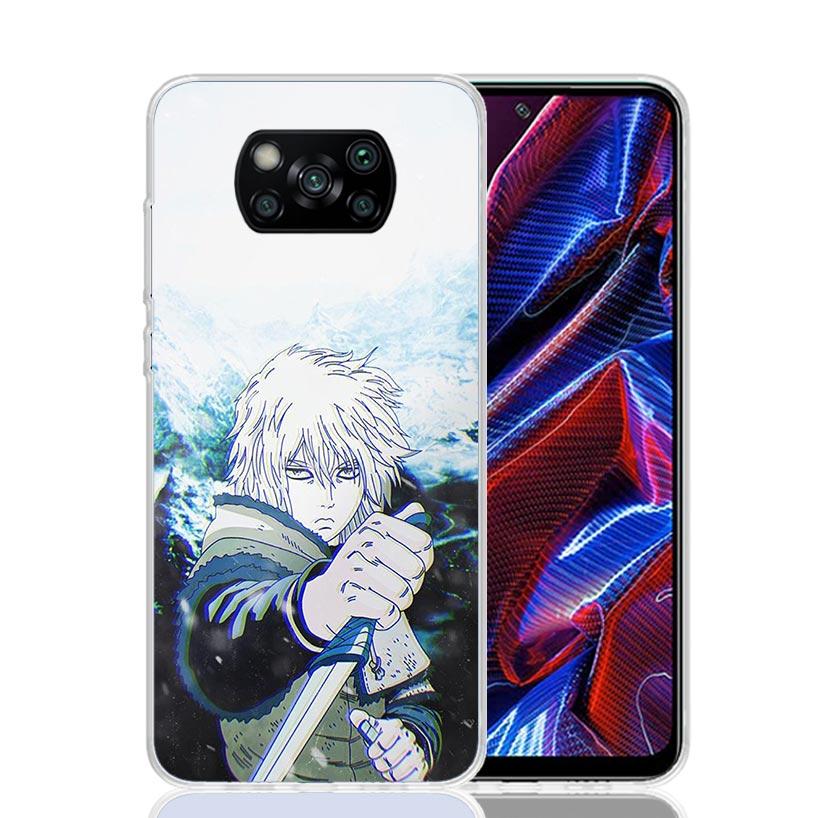 Vinland Saga Phone Case For Xiaomi Poco X7 X6 X5 Pro F7 Ultra Redmi 15C 15 13 13C 12 12C 10 10A 10C 9 9A 9C 9T Cover Poco X7 X6