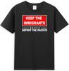 Halte den Einwanderer Deportiere den Rassisten Slogan Unisex T-Shirt
