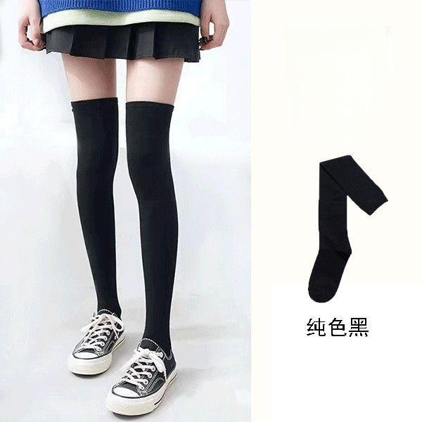 Knee Socks Women'S Autumn And Winter Japanese Jk High Tube Calf Stockings Thickened Terry Warm Long Socks Women'S Tide Wholesale
