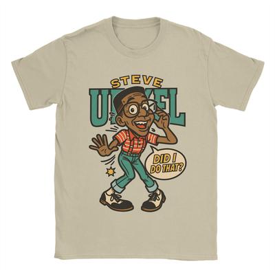 Steve Urkel Did I Do That Family Matters Caricature T Shirt For Men Hippie Loose Tshirt ShortSleeve Vintage Clothes