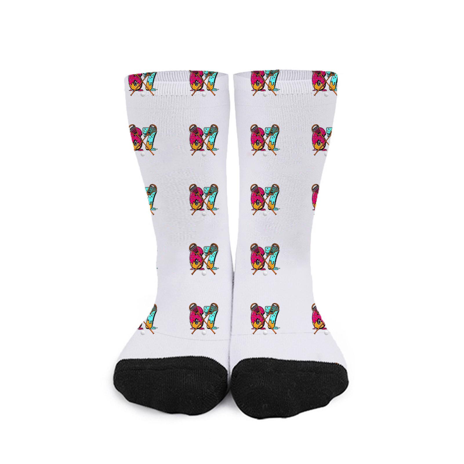 

Cute And Playful Socks Mid-Calf Socks Long Socks Printed Socks білий
