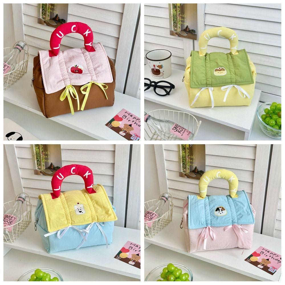 Kawaii Cute Cabin Makeup Bag House-shaped Toiletry Bag Portable Handheld Cosmetic Case  Ladies