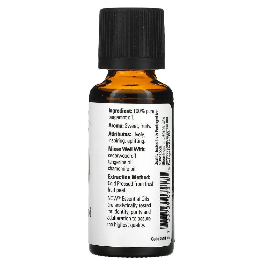 Eterisk olje, Bergamott, 1 fl oz (30 ml)
