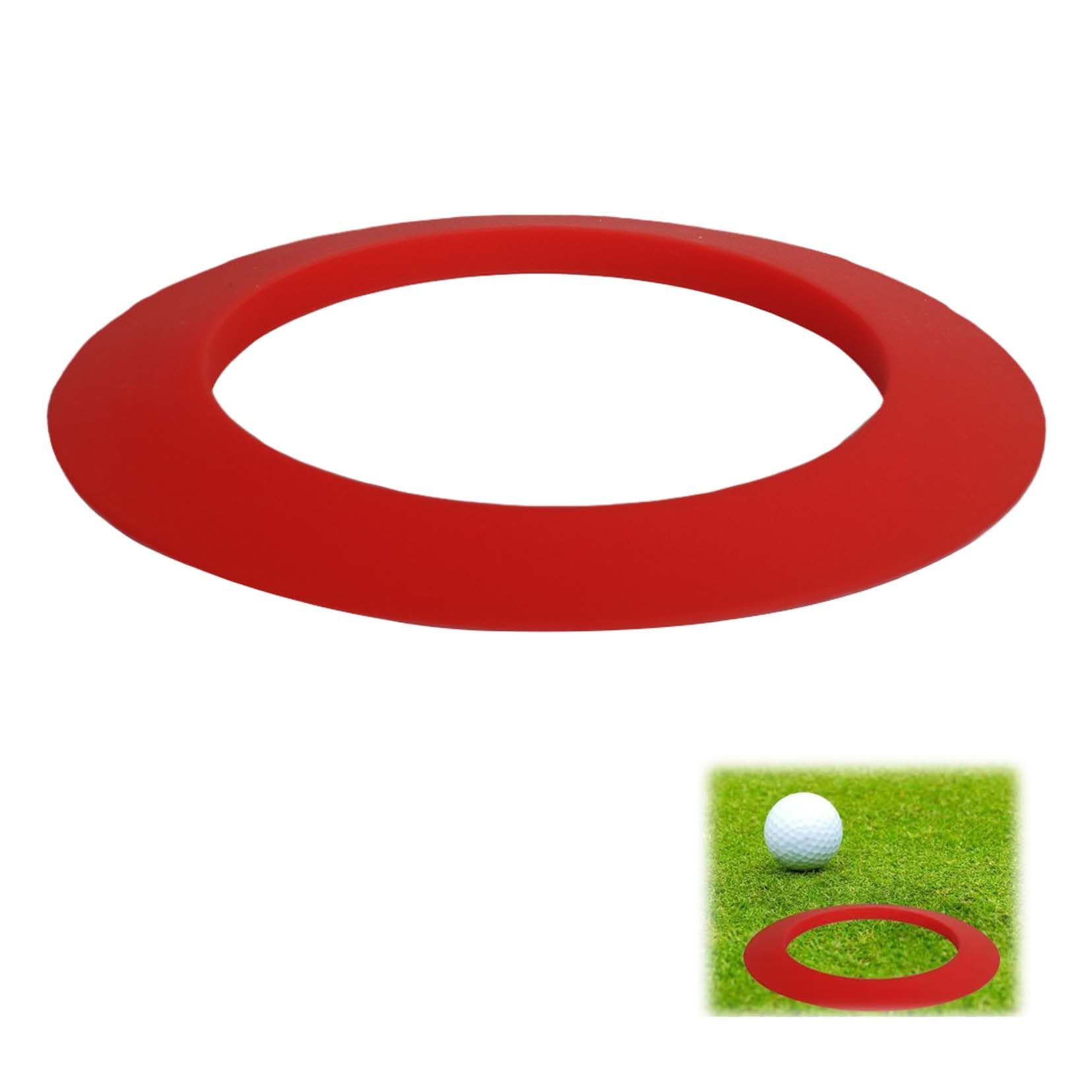

Tibemi Golf Putting Silicone Putting Practice Target Compact Putting Trainer for Beginners Red Mat, Cup, Cup, Indoor/Outdoor Use, Design, Portable,
