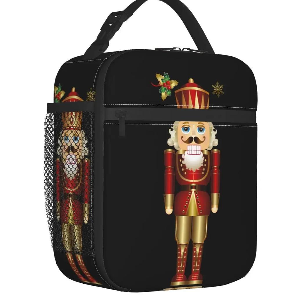 Nutcracker Ballet Dancer Thermal Insulated Lunch Bag Women Resuable Lunch Tote for Outdoor Camping Travel Multifunction Food Box
