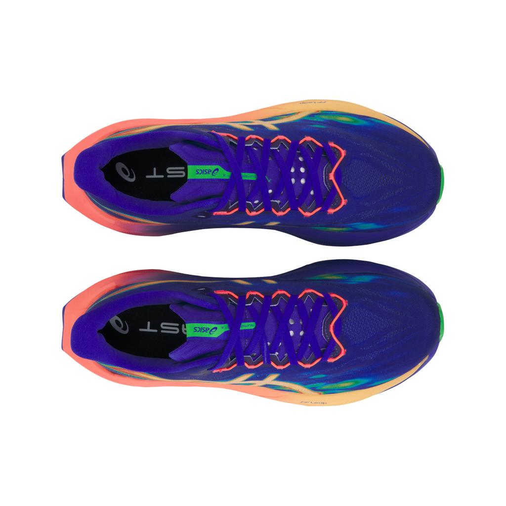 Asics Superblast 3 Pohodlný střih Odpružení s návratností Prodyšná podpora Běžecké boty Unisex teniska Modrá Světle oranžová 1013A177-400