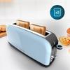 Cecotec Vertical Toaster 1 Long Slot Toastin' Time 850 Blue Long. 850 W, 2 Slices of Bread, 3.8 Cm Wide Slot