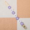 Baby Schnuller Anti-Drop Kette Baby Beißring Anti-Drop Clip Kleine Gänseblümchen Schnuller Lanyard Beißstab Clip