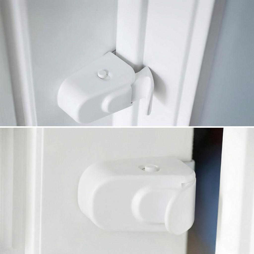 Safety Lock Child Lock Safety Snap-on Door Locks Cabinet Refrigerator Catch Lock Tool-free Adhesive-free Baby Safety Door Lock