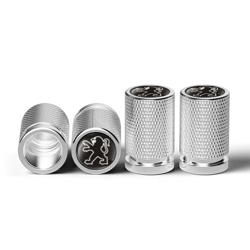 

4pcs Car Wheel Tire Valve Caps Stem Covers for Peugeot 306 307 308 2008 3008 4008 508 406 407 408 206 207 208 208XS Decoration
