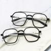 New unisex square polygon glasses for men women pc frame glasses plain glasses Nearsighted Eyewear Glasses -1.0 -2.5 -1.5