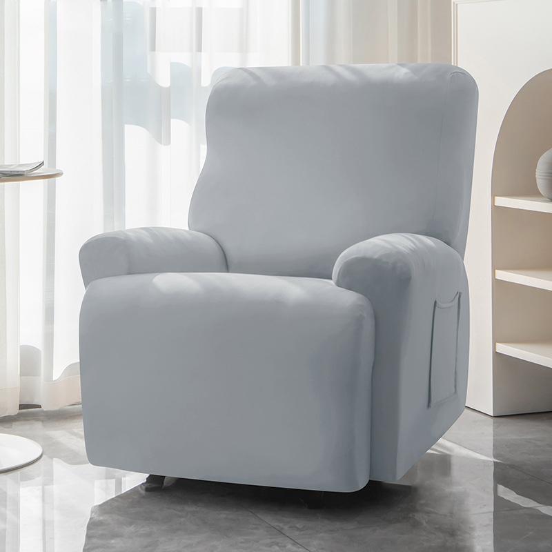 Stretch Plain Recliner Potah na pohovku Měkké proti zašpinění Potahy na pohovku pro jednu pohovku Dekor do obývacího pokoje Dělené funkční pouzdro na lehátko