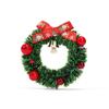 1PC Green Cute Christmas Fridge Magnet Holiday Decor Magnetic Disc with Floral Wreath Gifts For Friends Plastic Home Decor