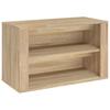 Shoe Rack Sonoma Oak 75 x 35 x 45 cm Particleboard