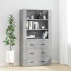 VidaXL Highboard Concrete Grey Engineered Wood 3185395