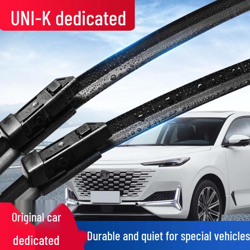 Silent Frameless Wiper Blades for Changan UNIK: Front & Rear, 20 to 22 inches Front Wipers Pair