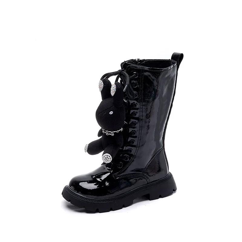 Zapatos Niña Fashion Girl Long Boot 2025 Autumn/Winter Platform Princess Boot Trend High Barrel Boot Cartoon Girl Shoe Kid Shoe