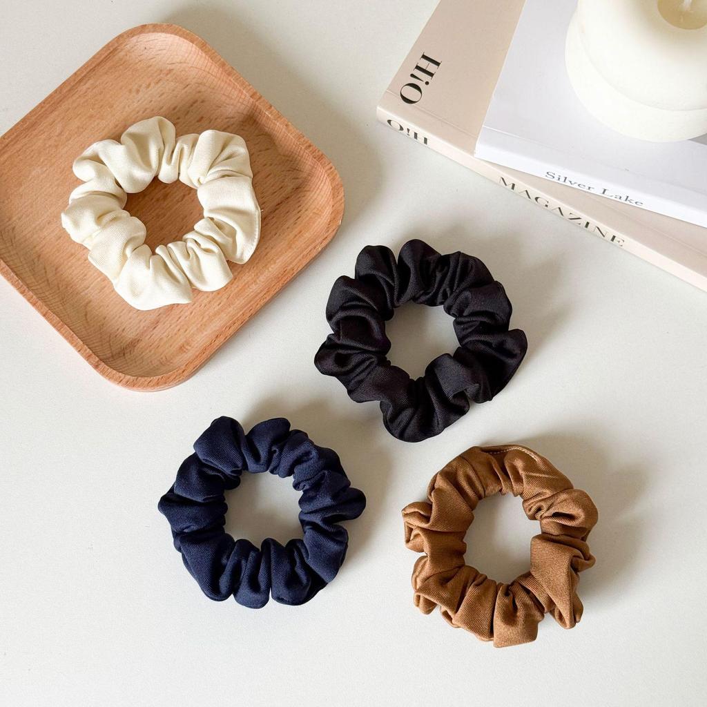 Korean-Style Elastic Hair Tie for Women: Wrinkle Fabric, Gentle On Hair, Ponytail Holder