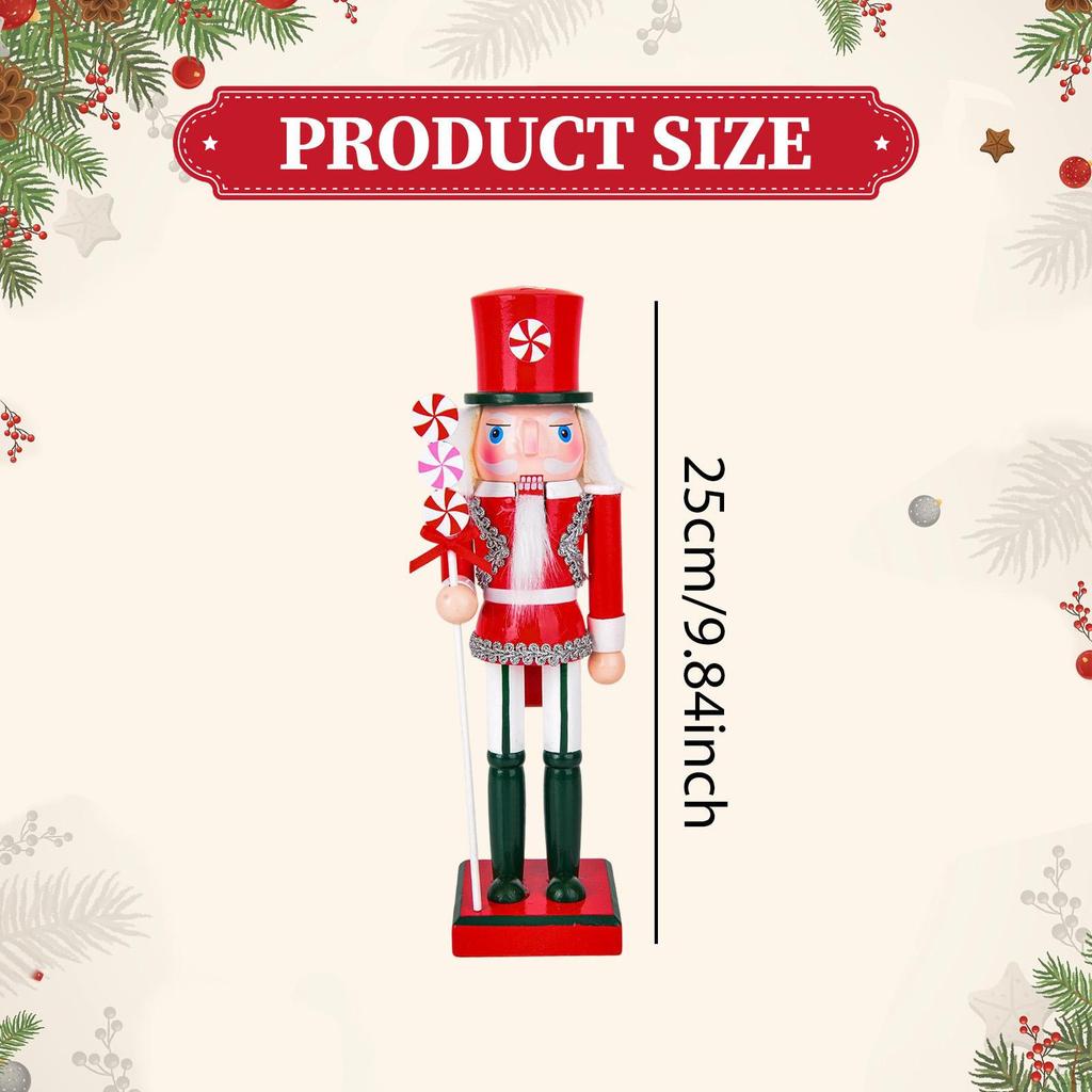 Christmas Decoration Standing on A Base Nostalgic Doll for Desk Centerpiece