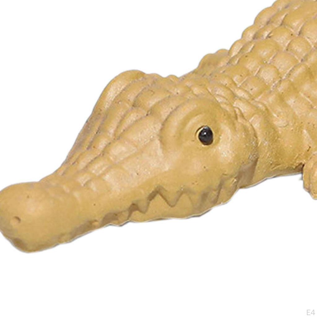 Церемония чайный орнамент фиолетовая глина домашнее животное настольная фигурка крокодила статуя для квартиры