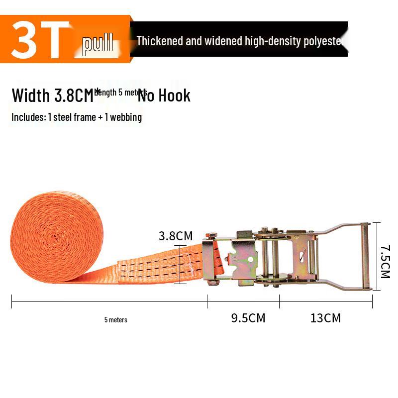 Shuang An Heavy-Duty Truck Cargo Ratchet Tie-Down Strap One Set