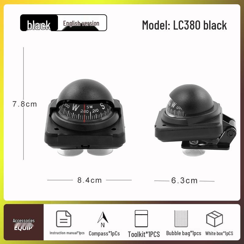 Car-Mounted Nautical Compass with Magnetic Declination Adjustment Available Now