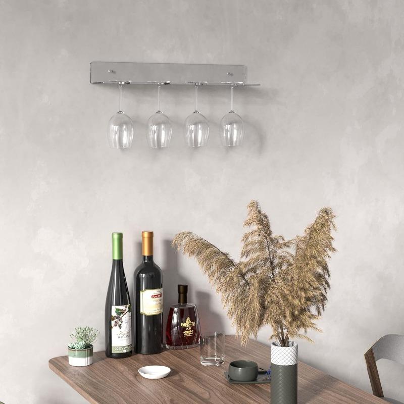 Champagnerwandhalter für Party Klarer Acryl Champagnerglas Halter Ständer Stielgläser Champagnerturm Hält Flötenständer