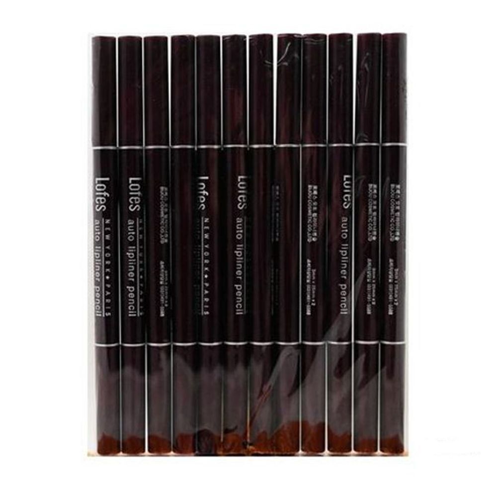 Lofes GMNRBFBA Lip Liner Lip Pencil Basic Purple 12-pack
