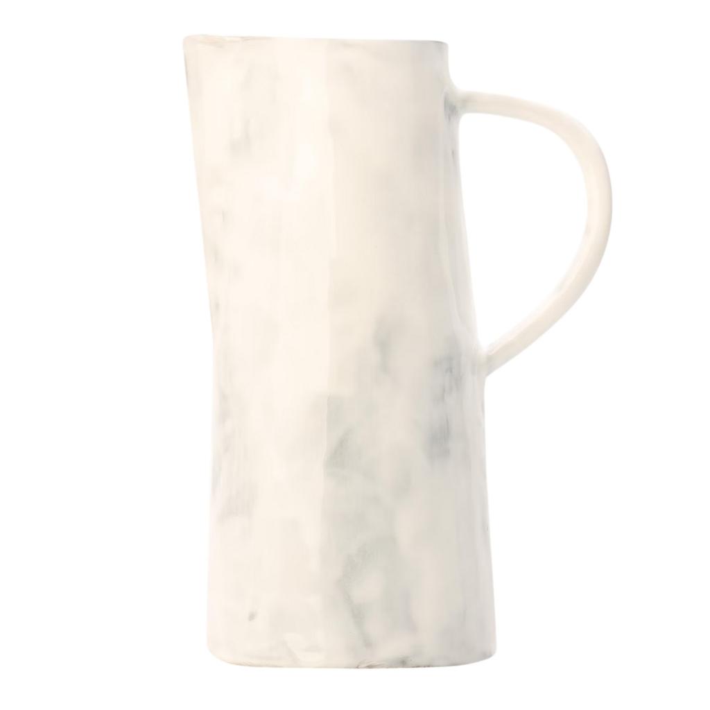Off White Plain Ceramic Jug