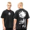 Sommer-Heißverkauf Escanor Bedrucktes T-Shirt Anime Die Sieben Todsünden T-Shirt Unisex Retro Gewaschenes T-Shirt Baumwolle Gothic Rundes T-Shirt