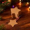 160Pcs Christmas Gift Label 6cm Star Gift Wrapping Labels with Rope Writable Cardstock for Holiday Gift Packaging