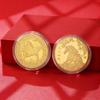 Commemorative Coin Horse Souvenir Collectible Tokens Embossed New Year Embossed Animal Auspicious Chinese Commemorative Coin