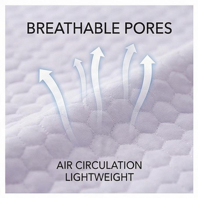 2025 New Cooling Ice Bean Ice Silk Mat Set, Machine Washable, 3-Piece, Soft Summer Bed Mat for Home & Dorm