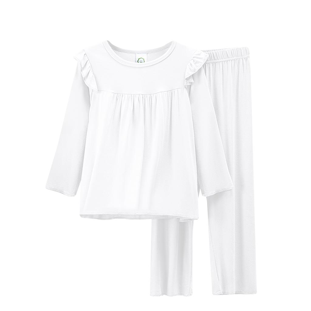 Flickors pyjamas långärmad hemmakläder föräldra-barn stilar luftkonditionerade kläder