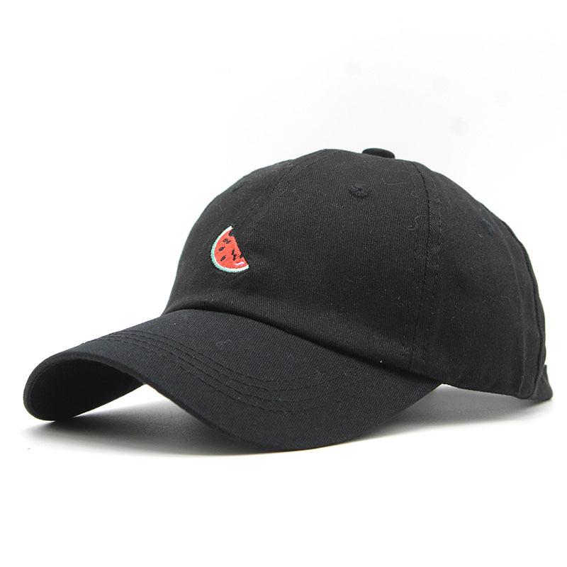 Small Watermelon Embroidered Adult Cotton Baseball Cap For Men And Women Outdoor Travel Sunshade Sunscreen Cap
