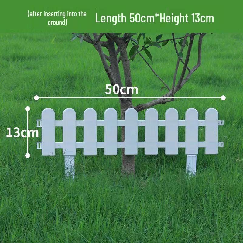 White PVC Fence: Indoor/Outdoor Garden Barrier and Decorative Guardrail