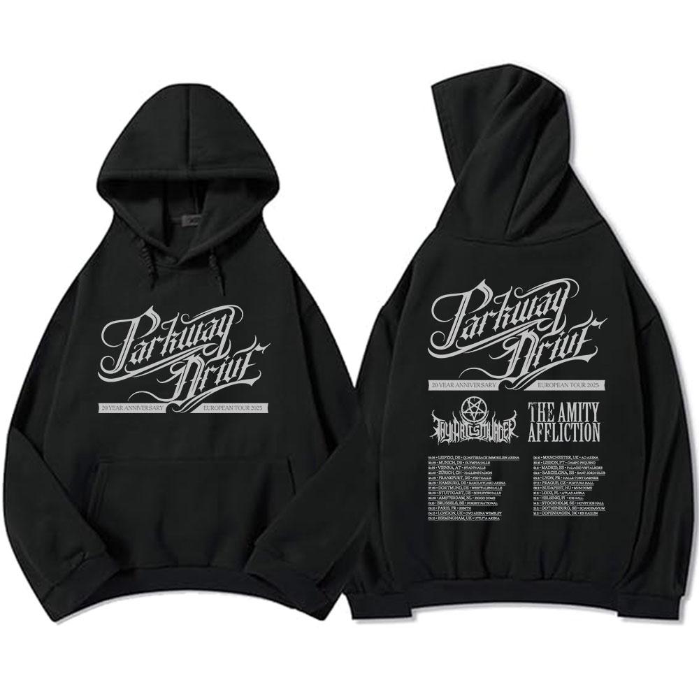 Parkway Drive 20 Year Anniversary European Tour 2025 Hoodies Rock Band Fashion Graphic Sweatshirts Winter Fleece Men Pullovers