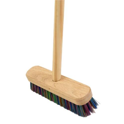 Assembled 9 Multi-Coloured Polyprop Deck Scrub