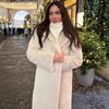 Fur Coat White Elongated Environmentally Friendly Fur Winter Suit Collar Temperament Advanced Mink Coat Women