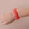 2025 Trendy Colorful Acrylic Bamboo Beads Bracelet for Women Stretch Resin Tube Beaded Cuff Bracelets Bangle Men Fashion Jewelry