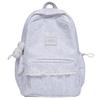 Schoolbag spring new Korean version ins Mori department college style high-value girl shopping backpack middle school student solid color backpack