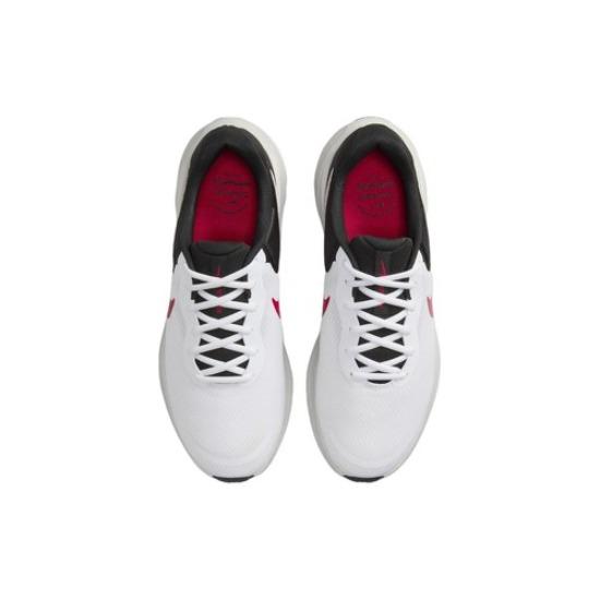 Nike Revolution 7 White Black Fire Red - FB2207-102