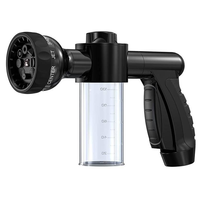 Multimode Foam Water Gun With Soap Dispenser For Car Wash And Garden Irrigation