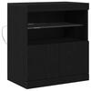 LED Sideboard Black 60.5 X 37 X 67 Cm Particleboard