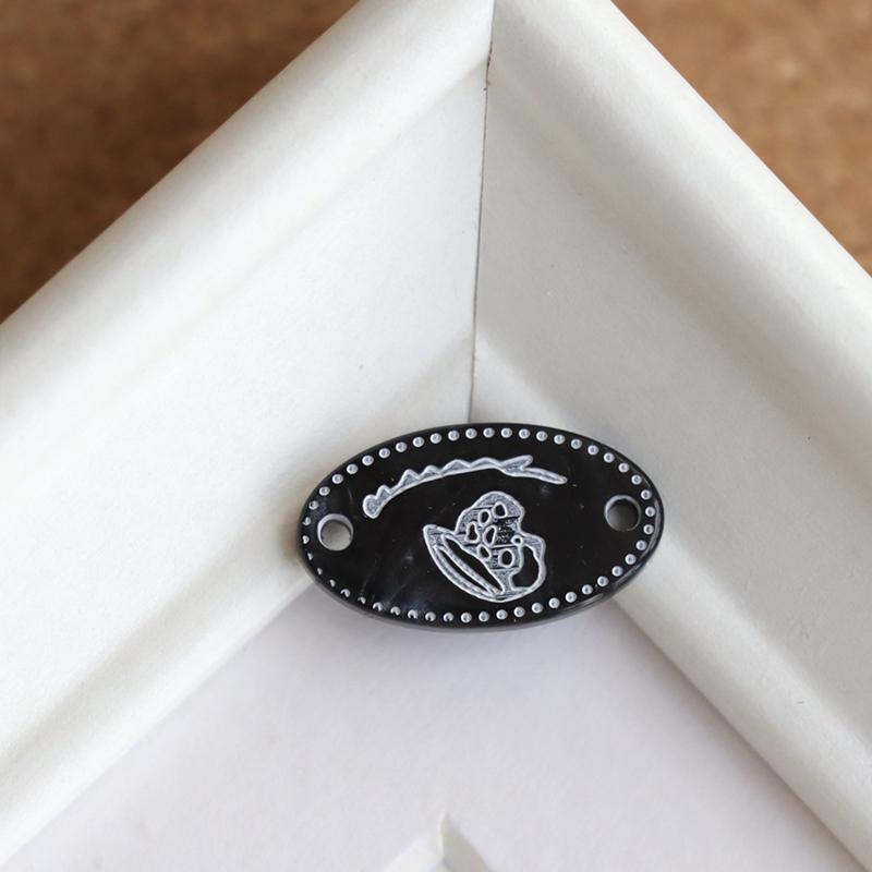 Elliptical Tag Button Collection Diy Sewing Accories Handmade Jewelry Decorative Buttons Clothing Jewelry Accessories