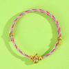 Dragon Boat Festival Tassel Pendant: Five-Color Pink Zongzi String with Gourd for Peace and Health
