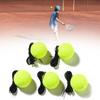 5 Stück Tennis Trainingsball mit elastischer Schnur Tennis Trainer Bälle Rebound Übungsball Selbstübungsgerät für Anfänger