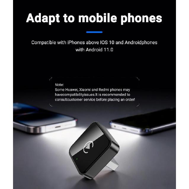 Adaptor Wireless XUDA pentru Android Auto Cutie Mini Inteligentă Plug And Play Universal Pentru VW Toyota Nissan Honda Ford Benz 2025